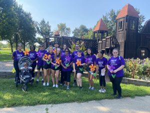 CHART Walk to End Alzheimer's Team posing for a picture at Meadowbrook Park